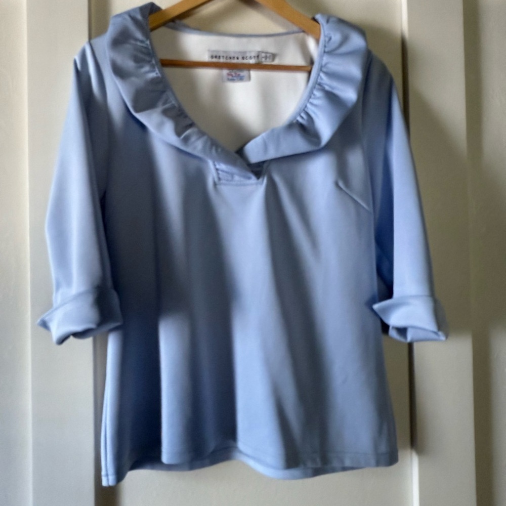 Gretchen Scott Light  Blue Women's Top